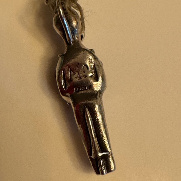 Silver Voodoo Doll Pendant ♥️ Mignon Faget - Picture 2 of 3